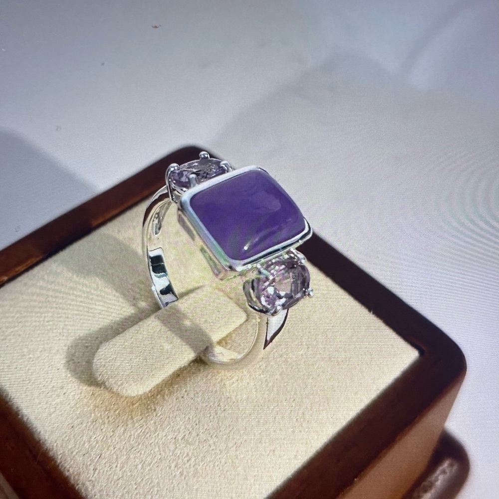 Sterling  Silver Amethyst Ring sz 10
